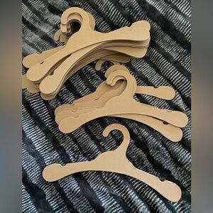 Cardboard baby clothes hangers